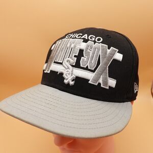 Chicago White Sox Hat Cap Snap Back Black Gray MLB Baseball Mens New Era